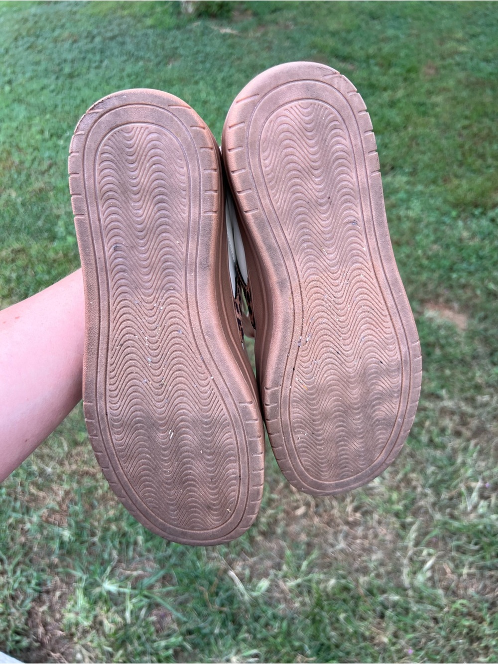 Corkys Cream and Brown Leopard Accent Sneakers - Picture 8 of 9